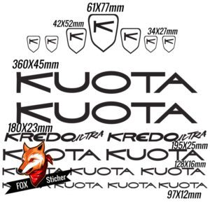 Bicycle Frame Decal Stickers for Kuota 01