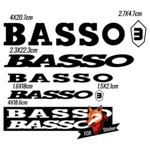 Bicycle Frame Decal Stickers for Basso 01