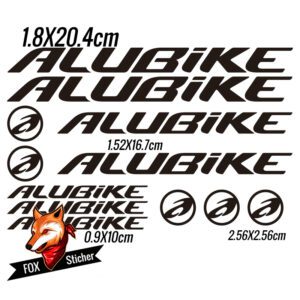Bicycle Frame Decal Stickers for Alubike 01