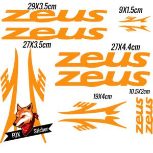 Bicycle Frame Decal Stickers for Zeus 02 - Image 3