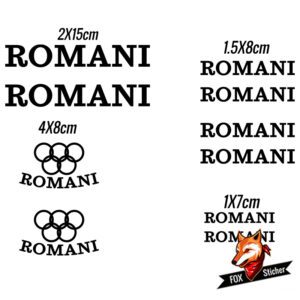 Bicycle Frame Decal Stickers for ROMANI