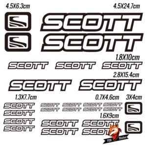 Bicycle Frame Decal Stickers for SCOTT 01