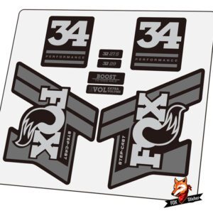 Mountain Bicycle Fork Decal Stickers for FOX Factory 34 boost step-cast