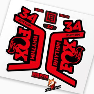 Mountain Bicycle Fork Decal Stickers for FOX Factory 34 RHYTHM 2