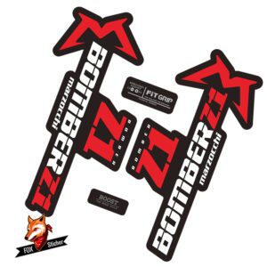 Mountain Bicycle Fork Decal Stickers for Marzocchi bomber z1