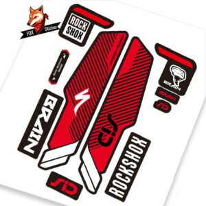 Mountain Bicycle Fork Decal Stickers for rock shox SID BRAIN