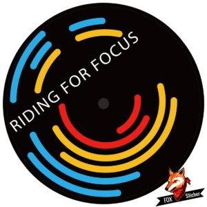 Roval Bicycle Disc Wheel Stickers-RIDING FOR FORCUS Decal Rainbow Colours