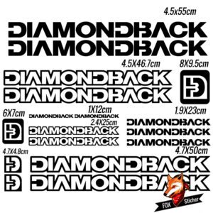 Bicycle Frame Decal Stickers for DIAMONDBACK 02