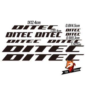 Bicycle Frame Decal Stickers for Ditec 01