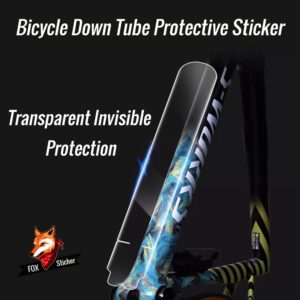 Mountain bike down tube protective film, protective TPU invisible bike frame cover, scratch-resistant for bike paint