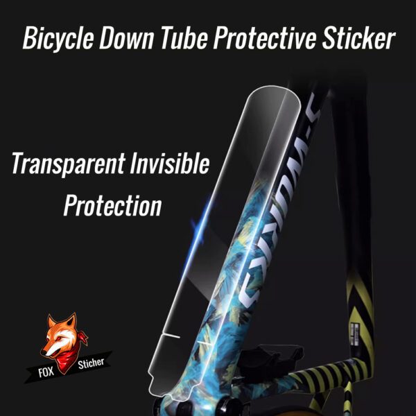 Mountain bike down tube protective film, protective TPU invisible bike frame cover, scratch-resistant for bike paint