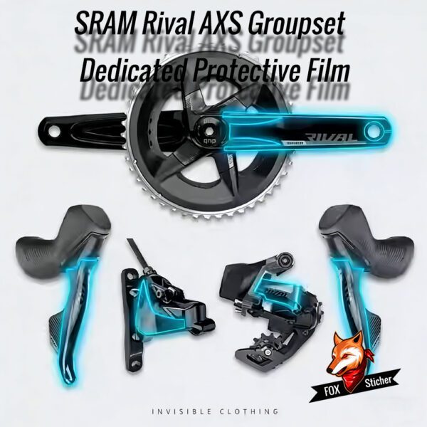 Protective Film for SRAM SRAM RIVAL AXS Groupset Crankset Chainring for Road and Mountain Bikes