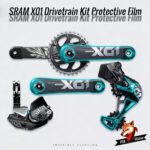 Protective film for SRAM XX1 Eagle X01 groupset, suitable for mountain bike large set, electronic and mechanical shifting, crankset, and rear derailleur