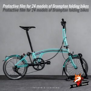 Suitable for 24 models of Brompton folding bicycles, transparent frame protective stickers, invisible bike cover