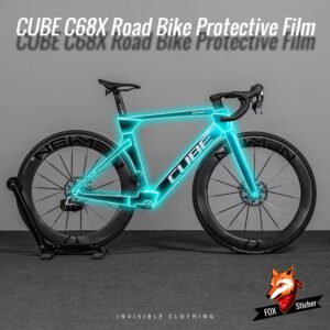 Suitable for CUBE C68X road bike invisible bike frame sticker, scratch-resistant and waterproof protective film