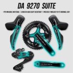 适用于喜玛诺DA9270套件保护膜公路山地自行车曲柄牙盘手变贴膜