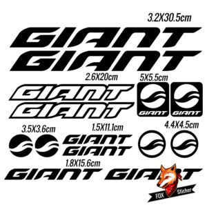 Bicycle Frame Decal Stickers for Giant 03