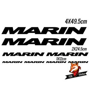Bicycle Frame Decal Stickers for Marin