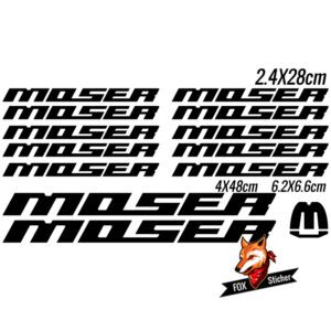 Bicycle Frame Decal Stickers for Moser