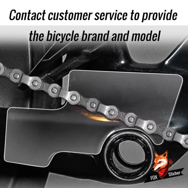 Bicycle Bottom Bracket Protective Sticker, Road Bike Chain Guard Anti-Scratch Decal, Suitable for Specialized and Trek, Waterproof Film