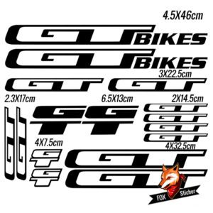 Bicycle Frame Decal Stickers for GT 03