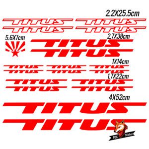 Bicycle Frame Decal Stickers for Titus 01 - Image 3