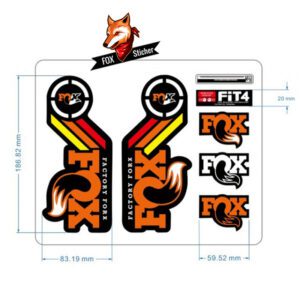 Mountain Bicycle Fork Decal Stickers for FOX FACTORY 40 4