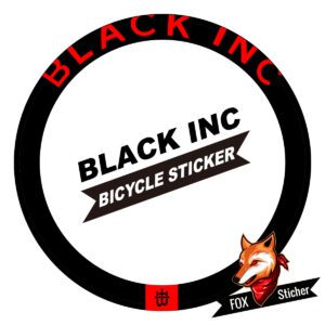 Bicycle disc wheel stickers-BLACK INC 1 - Image 3