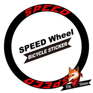 Customize Bicycle Wheels Stickers for SPEED Logo Decals - Image 3