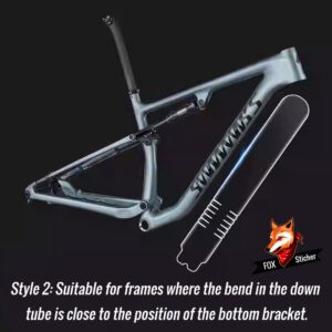 Mountain bike down tube protective film, protective TPU invisible bike frame cover, scratch-resistant for bike paint