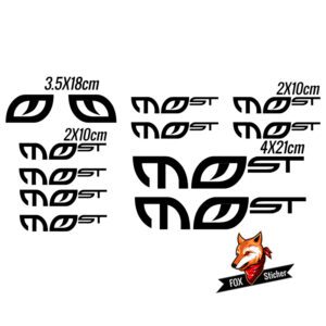Bicycle Frame Decal Stickers for MOST