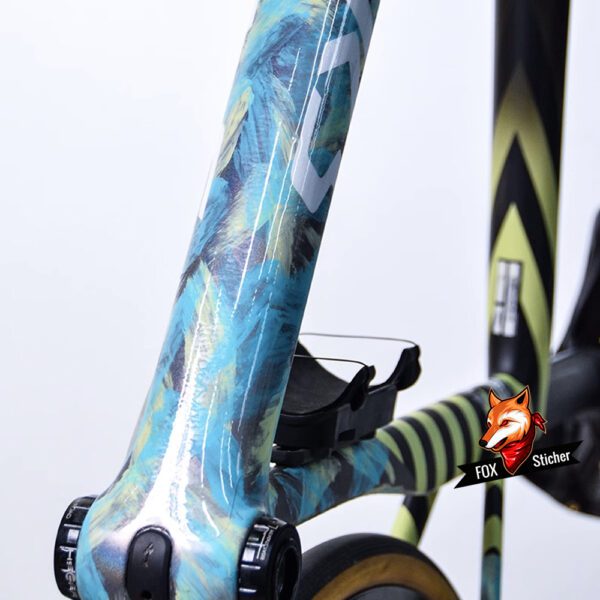 Mountain bike down tube protective film, protective TPU invisible bike frame cover, scratch-resistant for bike paint