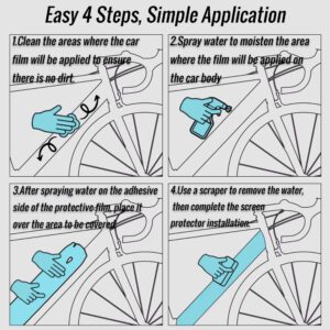 Rubber crash protection sticker film for Colnago V4RS road bike frame bottom bracket - Image 9