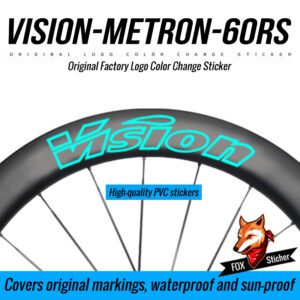 Customize Bicyce Wheelset for VISION Metron 60 RS Logo Decals