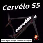 2023 Cervelo S5 Road Bike Frame Stickers, Custom Color Change for Down Tube, Waterproof, Sun-Proof, Reflective Logo Decals