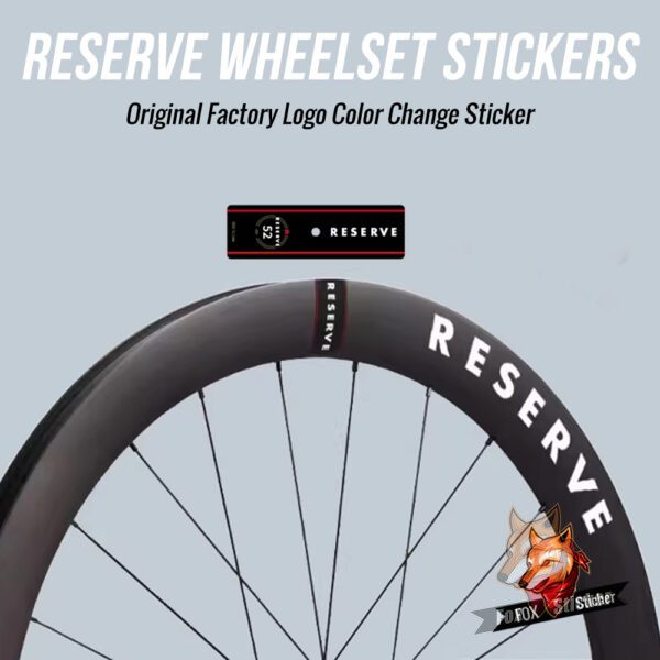 Reserve三冠限量轮组贴纸公路车碳刀轮圈大鹅温格高环法VISMA队版
