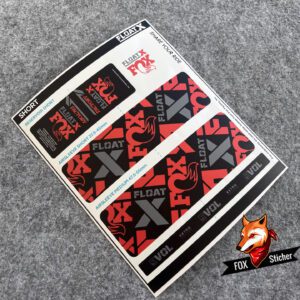 2025 Fox FLOAT X Mountain Bike Rear Fork Shock Factory Sticker AM Enduro