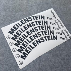 LightWeight MEILENSTEIN EVO Road Bike Wheelset Logo Color Change Sticker Milestone - Image 3