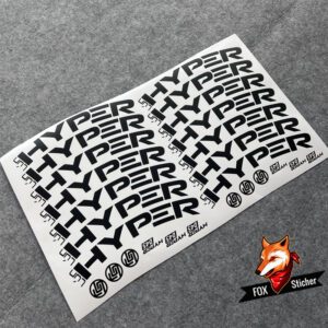 Applicable to LUN HYPER3 D45 3rd Generation Road Bike Wheelset Rim Original Logo Cover Color Change Stickers - Image 3