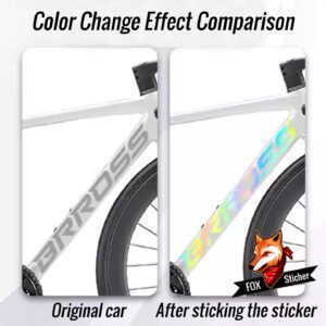 Waterproof replacement sticker for original logo color change, suitable for Bross Vagabond 5/5 Plus road bike frame