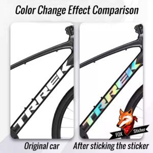 Waterproof decorative sticker for TREK FX1 road/city bike frame, original logo cover and color change