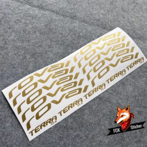 Waterproof hub and rim sticker for ROVAL TERRA road wheelset, original logo color change cover - Image 3