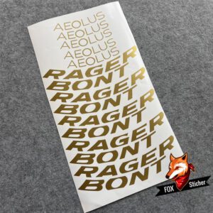 Bontrager Aeolus RSL 51 Trek Wheelset Road Bike Carbon Rim Decals - Image 2