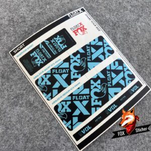 2025 Fox FLOAT X Mountain Bike Rear Fork Shock Factory Sticker AM Enduro - Image 8