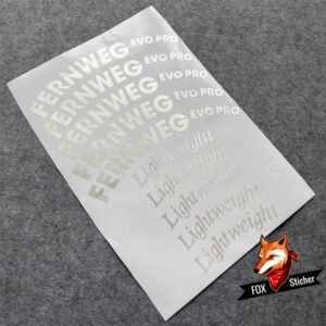 Logo color change stickers applicable for LightWeight Fernweg evo pro63 road bike wheelset - Image 3