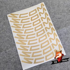 SCOM Wind Blade 40 Road Bike Wheels Sticker Original Size Decals - Image 3