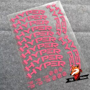 Applicable to LUN HYPER3 D67 3rd Generation Road Bike Wheelset Rim Original Logo Cover Color Change Stickers - Image 3