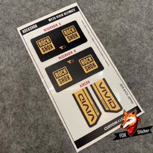 New SRAM ROCKSHOX VIVID ULTIMATE Mountain Downhill Rear Shock Exclusive Stickers - Image 3