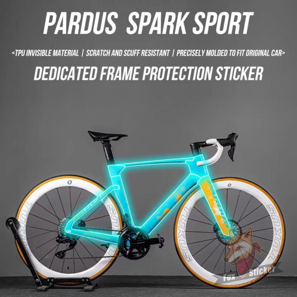 适用于PARDUS 24款SPARK SPORT公路自行车贴纸车架TPU隐形车衣