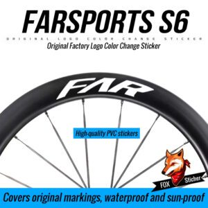2025 New Wheel Set Stickers S6 Road Bike Rim Hub Color Change Stickers Waterproof FARSPORTS
